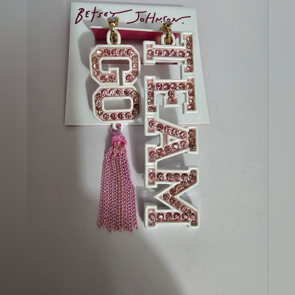 Betsey Johnson Go Team Earrings! NWT! - Picture 12 of 13